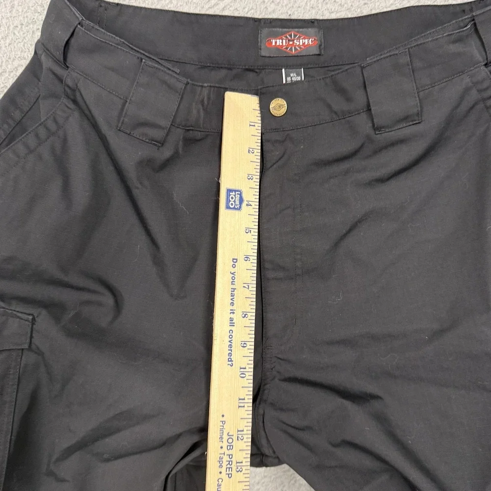 TRU-SPEC Cargo Pants Mens 40x30 Black Tactical Ripstop‎ Workwear Pockets Utility